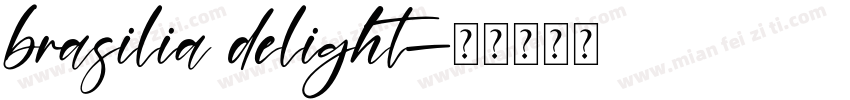 brasilia delight字体转换